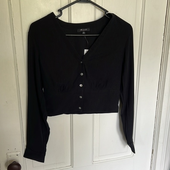 Madewell V-Neck Button-Front Shirt - Picture 7 of 12